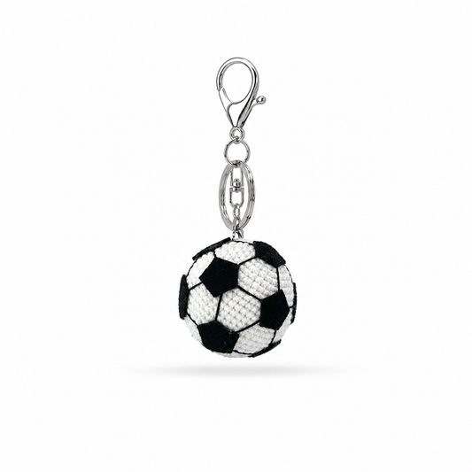 Football Crochet Keychain Bag Charm