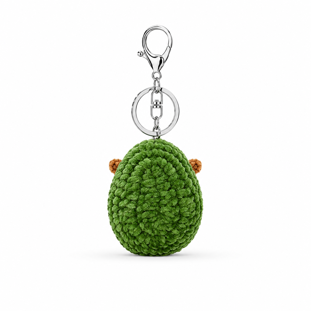 Avacado Crochet Keychain Bag Charm