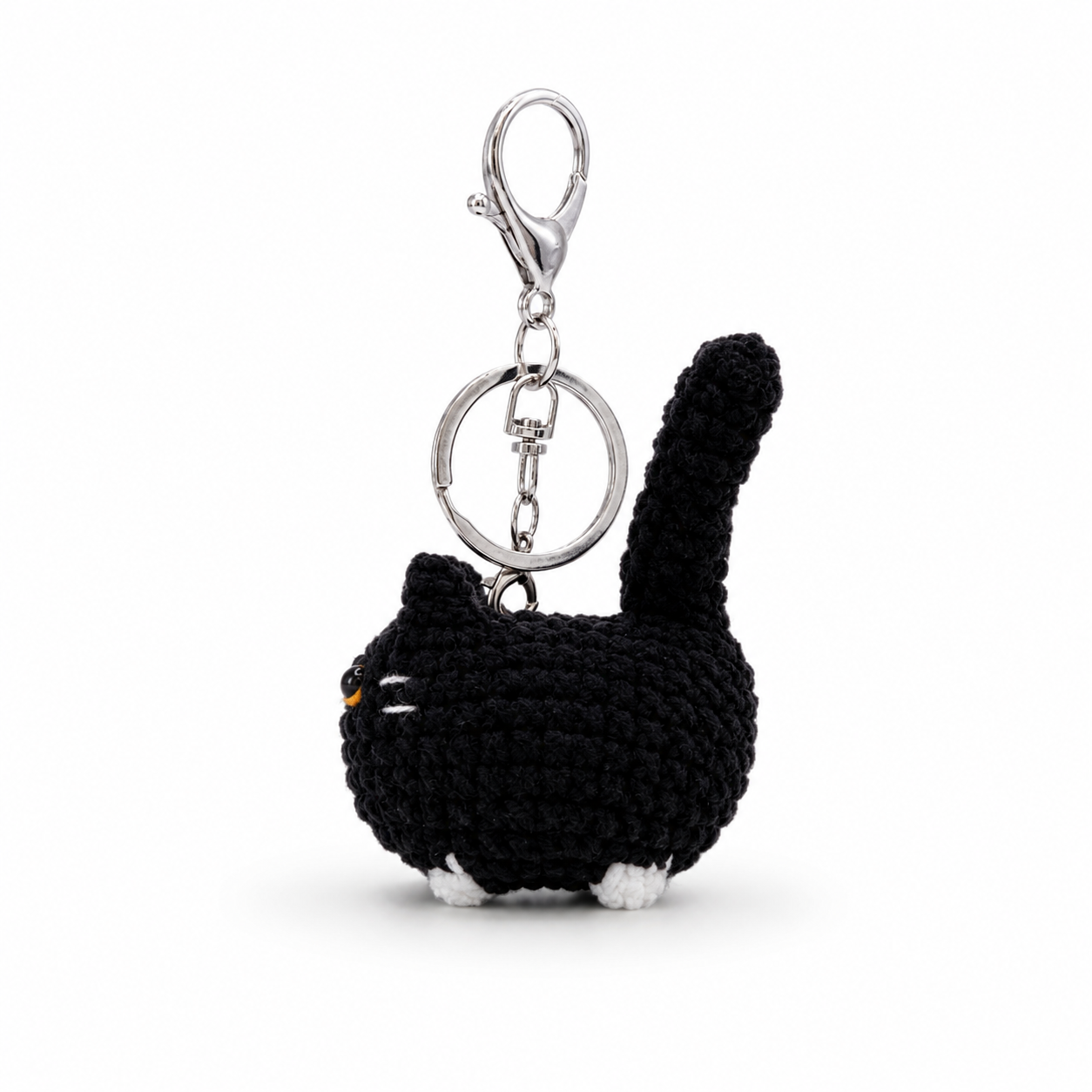Chubby Cats Crochet Keychain Bag Charm