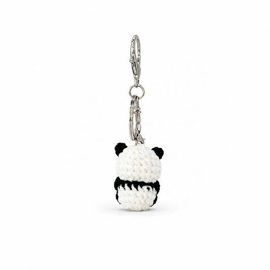 Gummy Panda Crochet Keychain Bag Charm