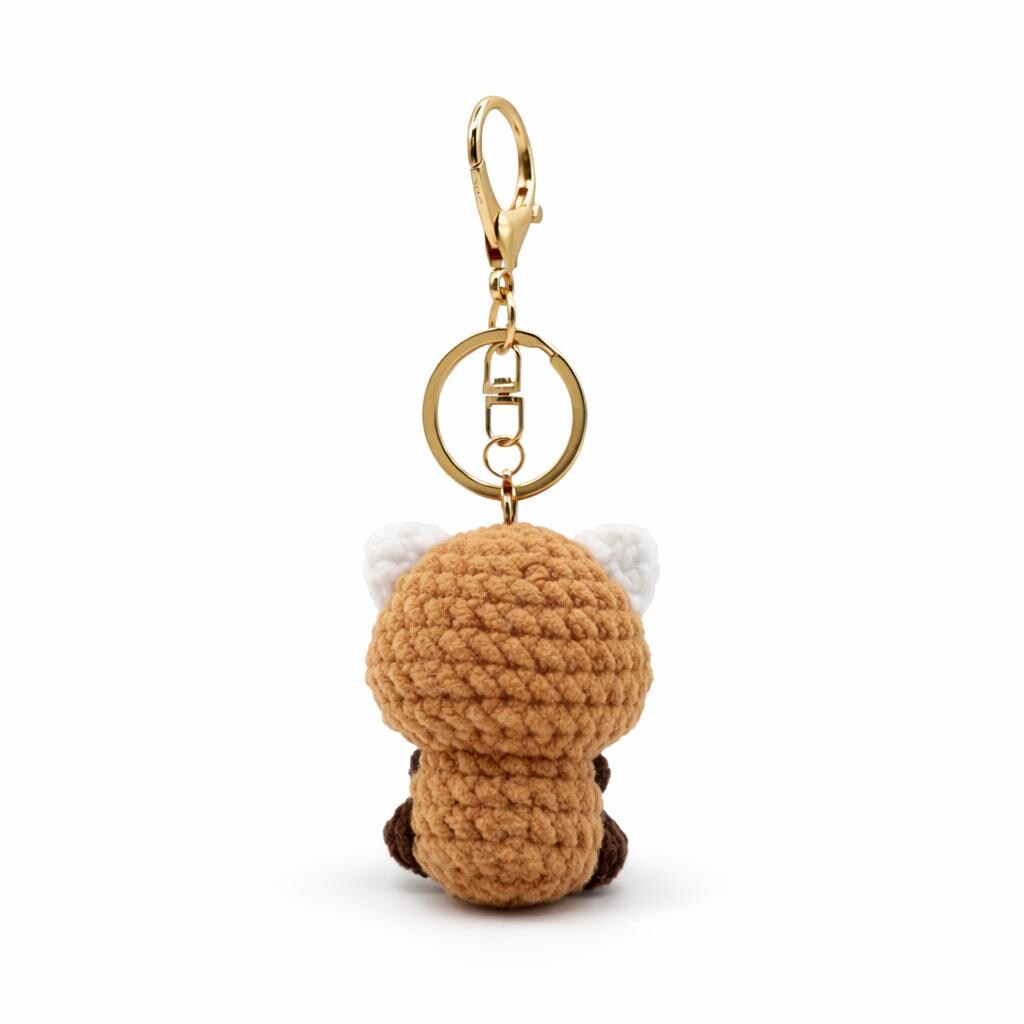 Raccoon Crochet Keychain Bag Charm