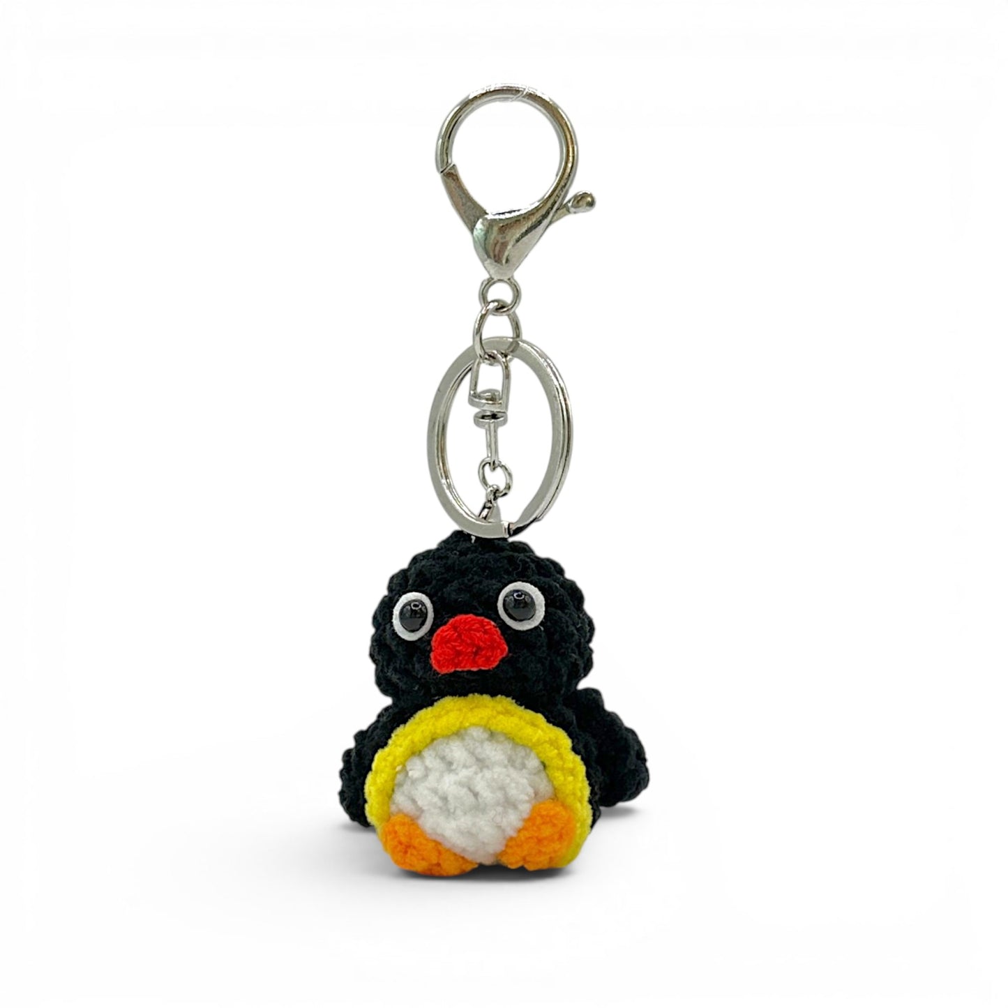 Pingu Crochet Keychain Bag Charm