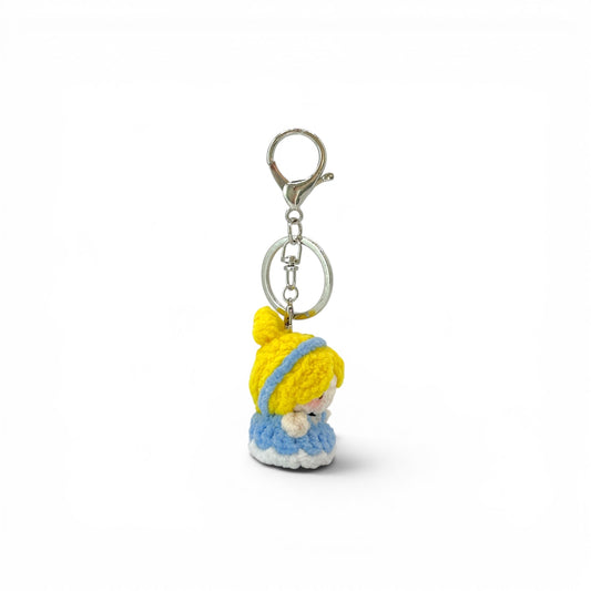 Disney Princess Cinderella Crochet Keychain Bag Charm