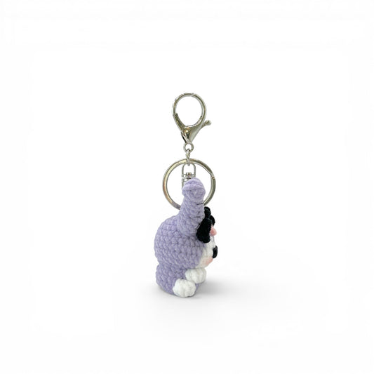 Kuromi Standing Ears Crochet Keychain Bag Charm