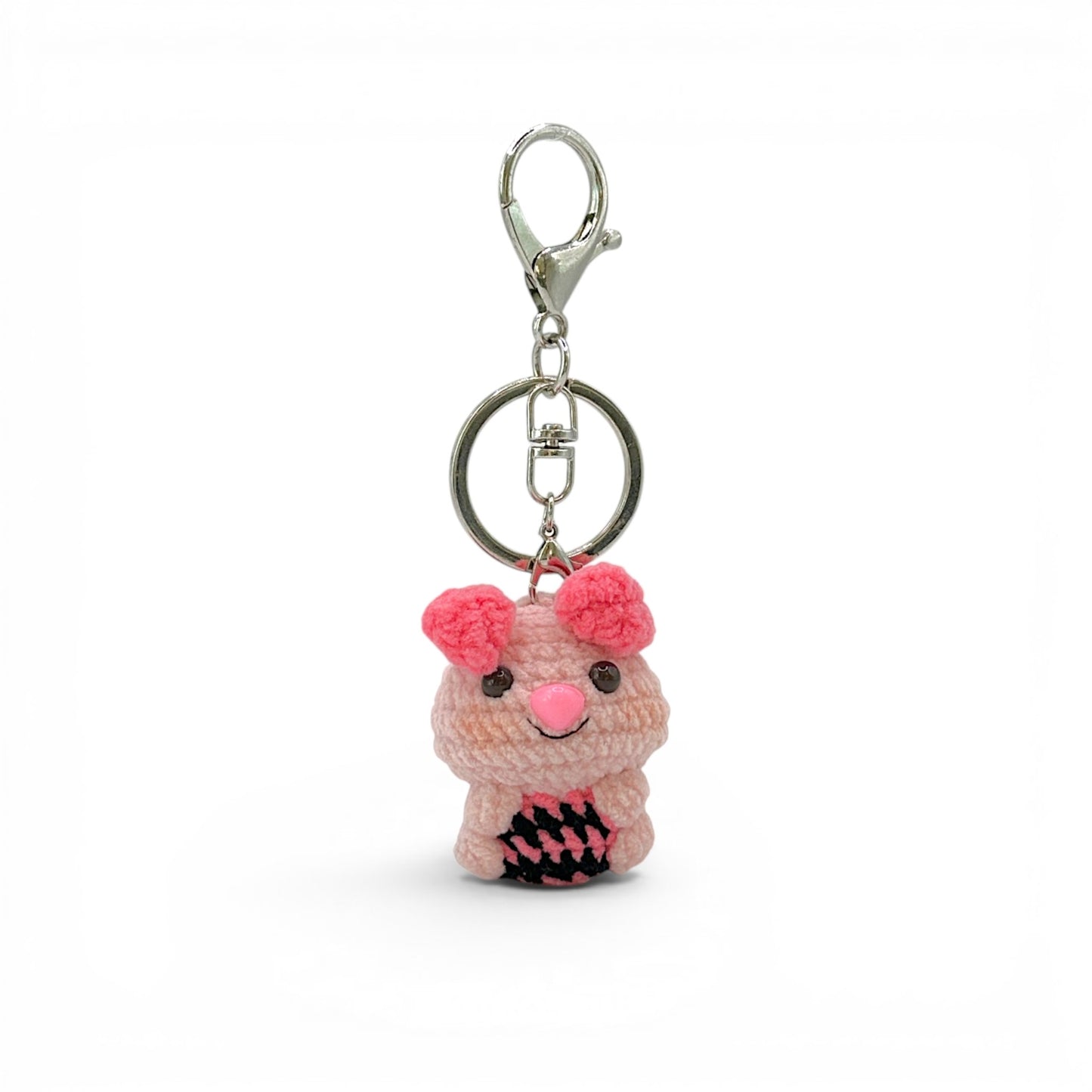 Piglet Winne the Pooh Crochet Keychain Bag Charm