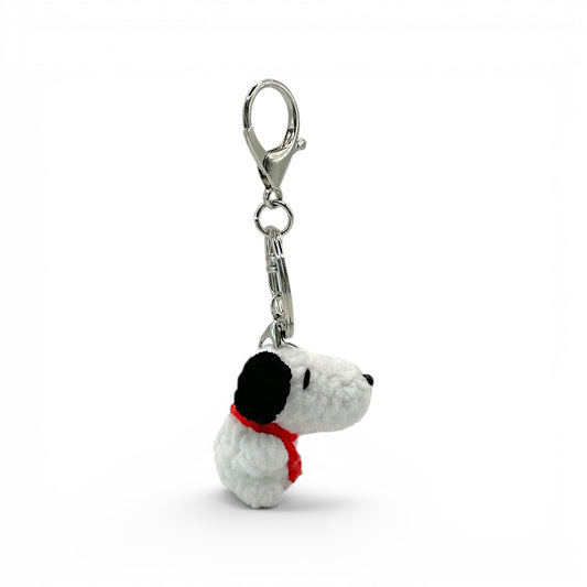 Snoopy and Woodstock Crochet Keychain Bag Charm