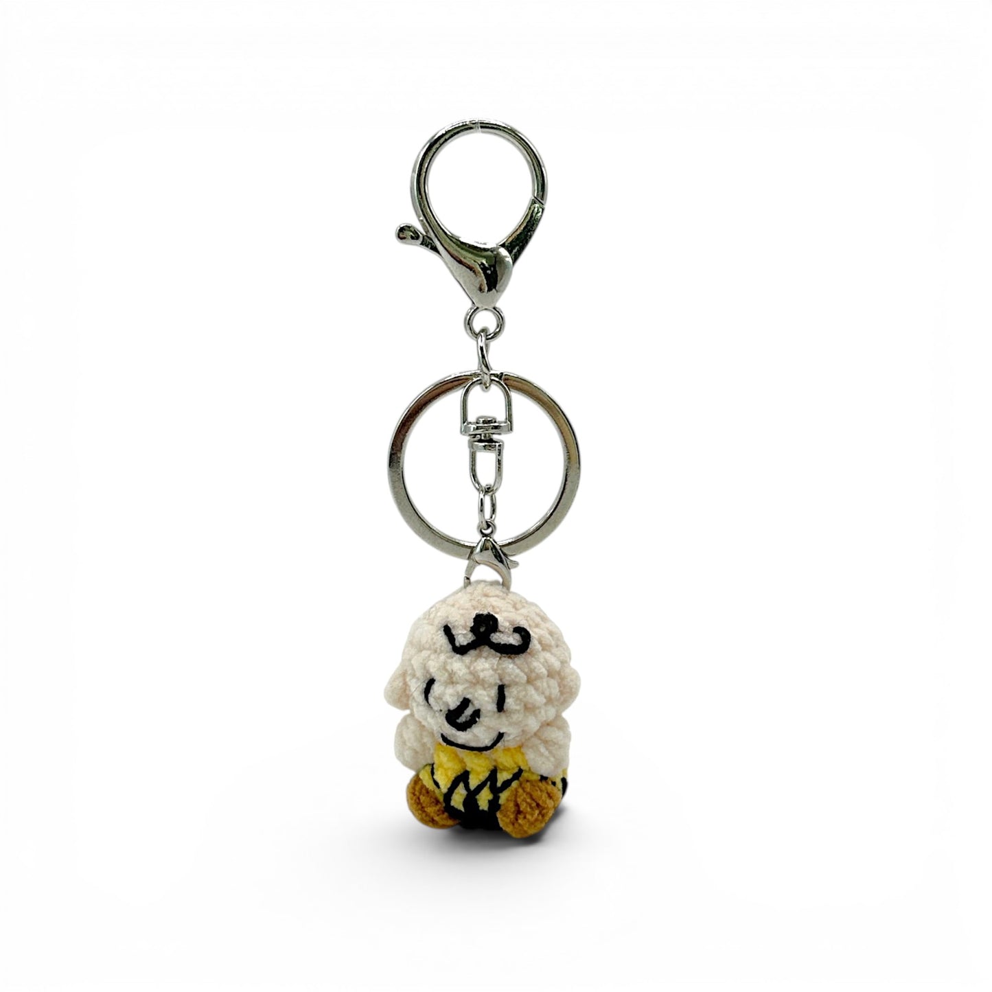Snoopy & Charlie Brown Crochet Keychain Bag Charm