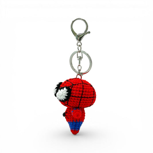 Marvel Star Spider Man Crochet Keychain Bag Charm