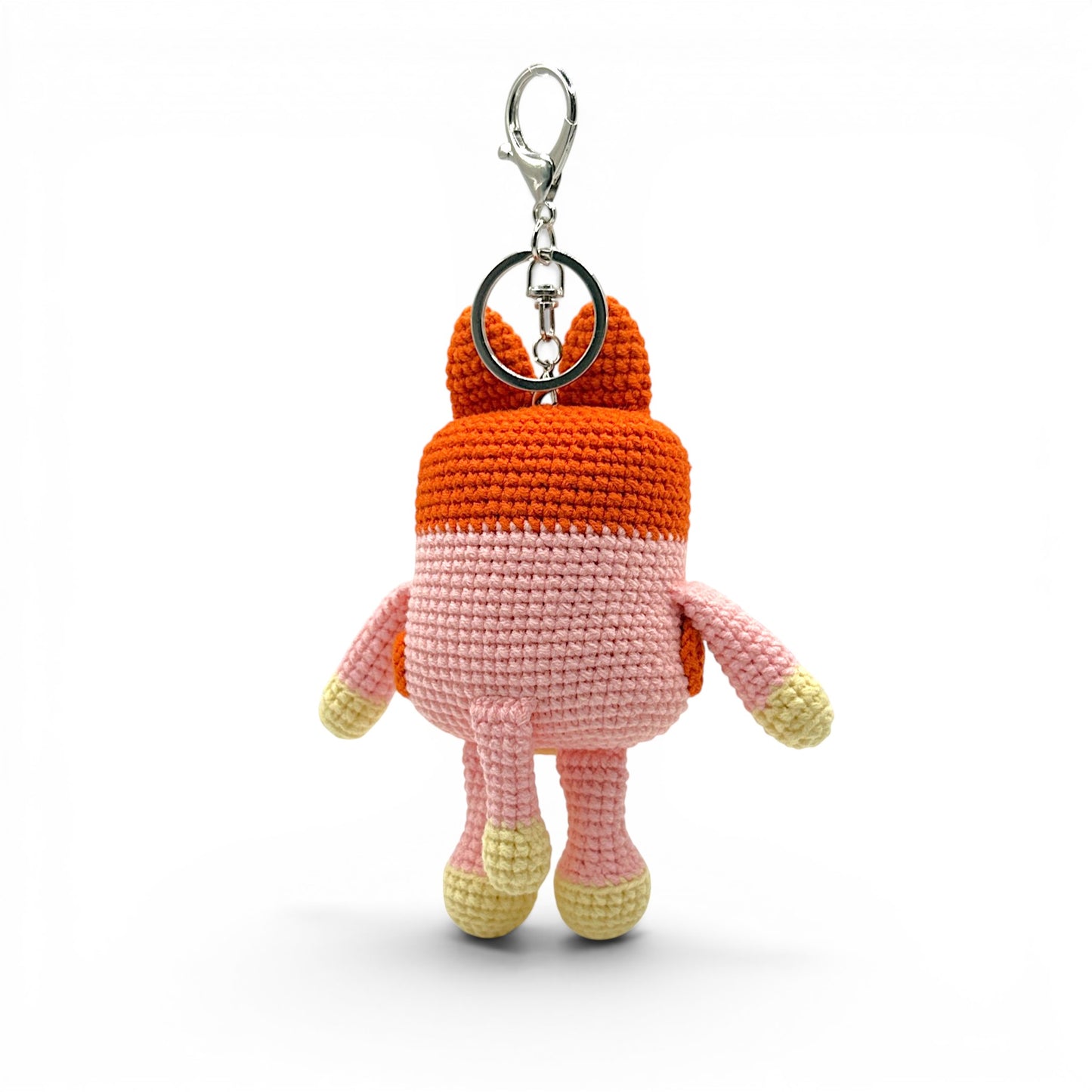 Bingo and Bluey Crochet Keychain Bag Charm