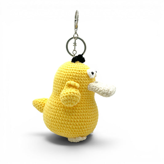 Psyduck Crochet Keychain Bag Charm
