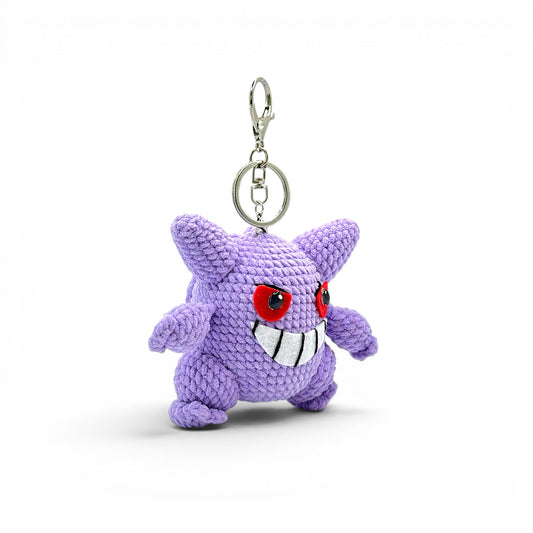 Gengar Pokemon Crochet Keychain Bag Charm