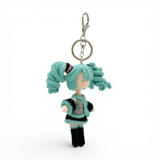 Hatsune Miku Crochet Keychain Bag Charm