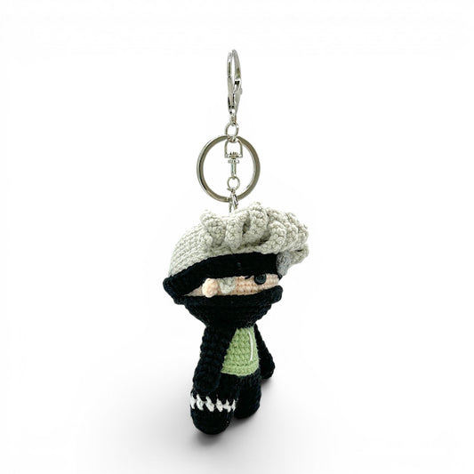 Kakashi From Naruto Crochet Keychain Bag Charm