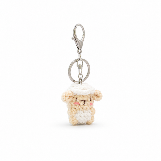 Gummy Sheep Crochet Keychain Bag Charm
