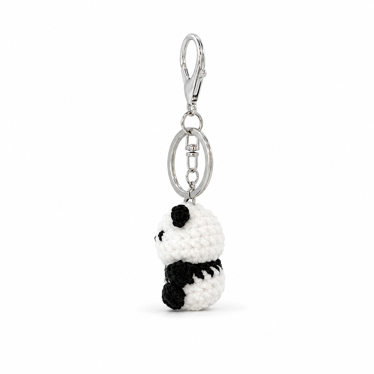 Gummy Panda Crochet Keychain Bag Charm