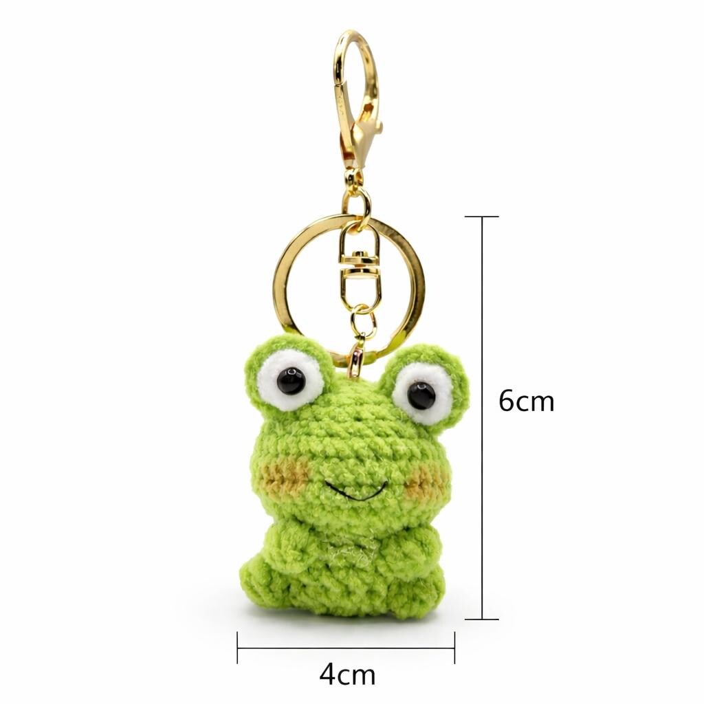 Frog Crochet Keychain Bag Charm