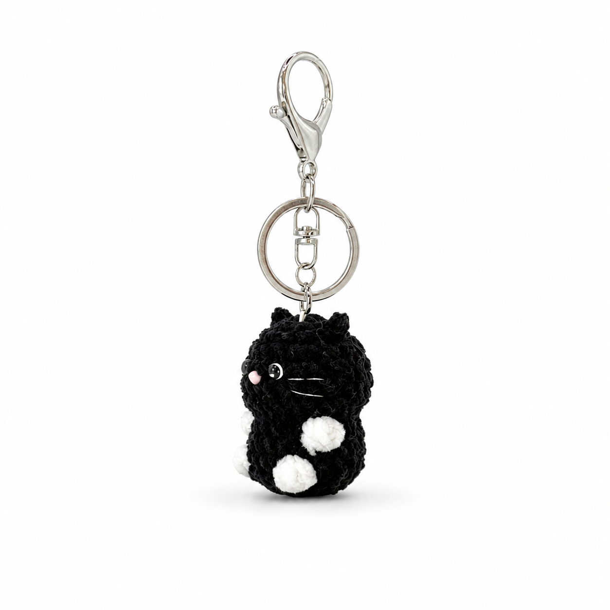 Gummy Cat Crochet Keychain Bag Charm