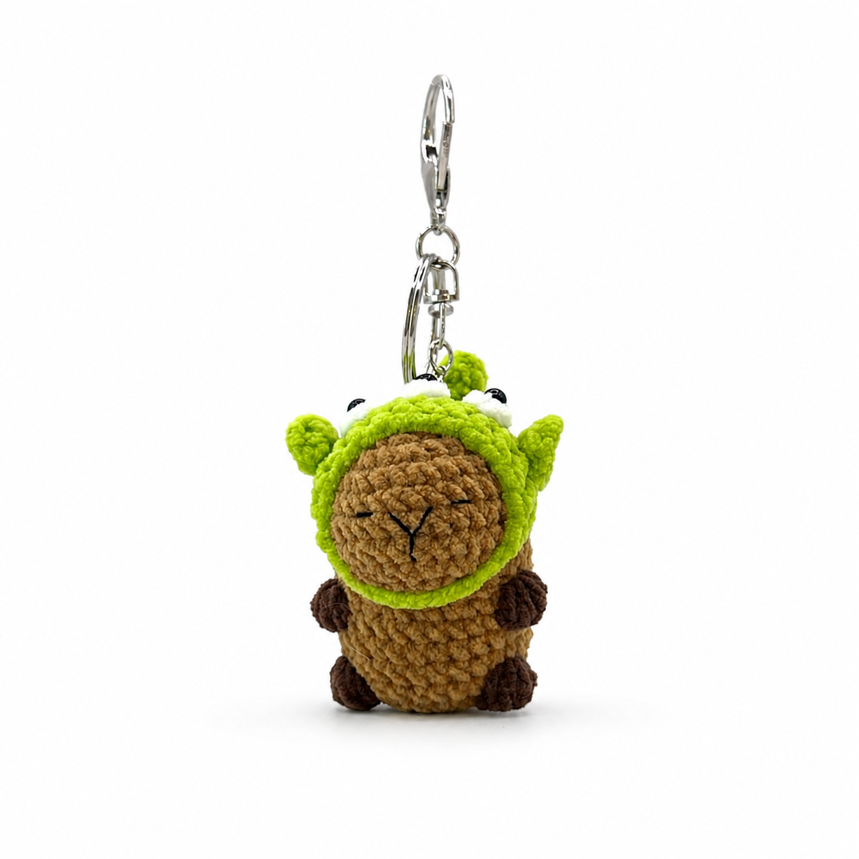 Capybara With Hats Crochet Keychain Bag Charm