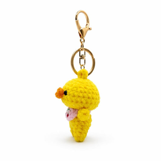 Bib Chick Crochet Keychain Bag Charm