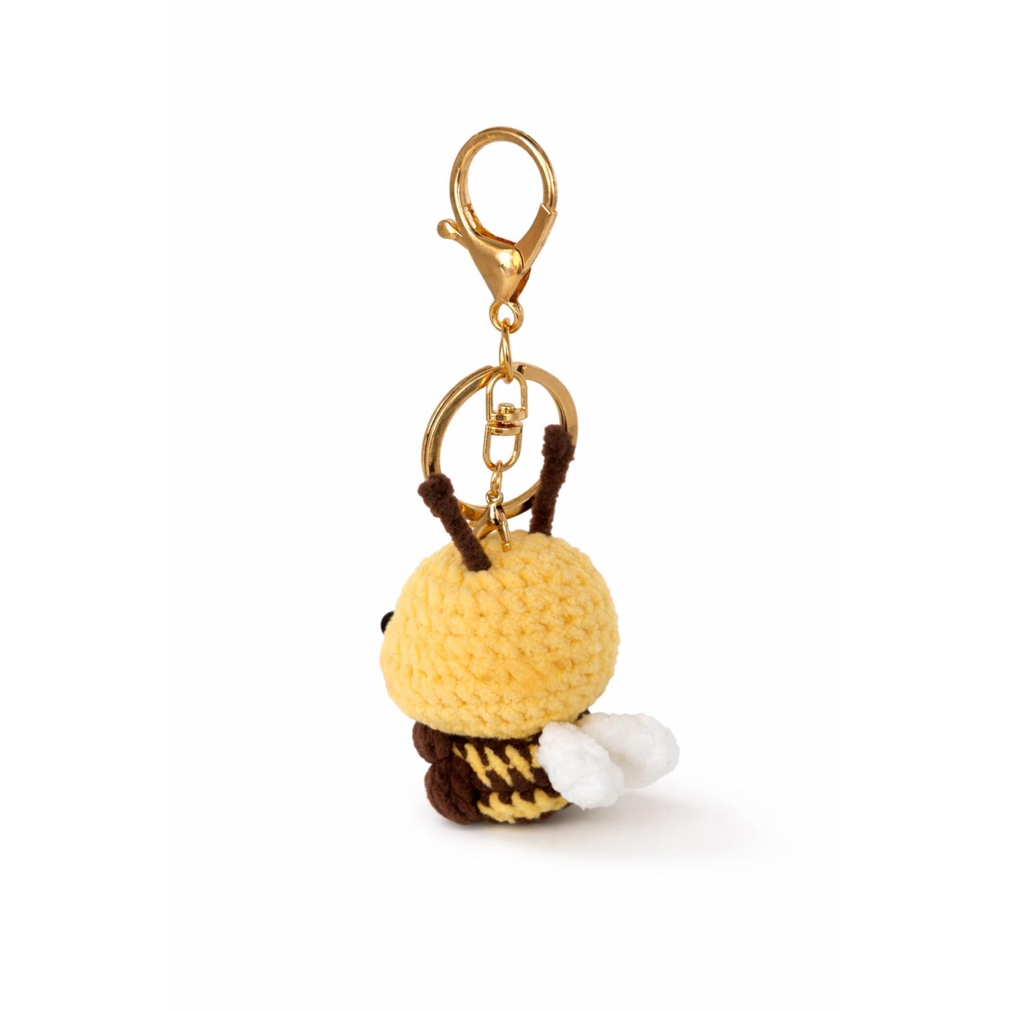 Bumble Bee Crochet Keychain Bag Charm