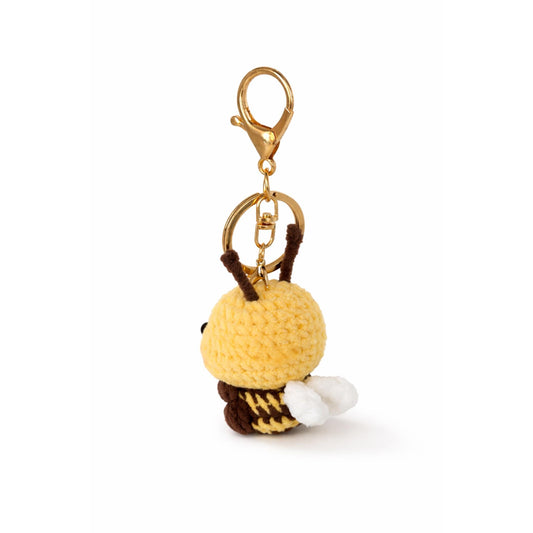 Bumble Bee Crochet Keychain Bag Charm