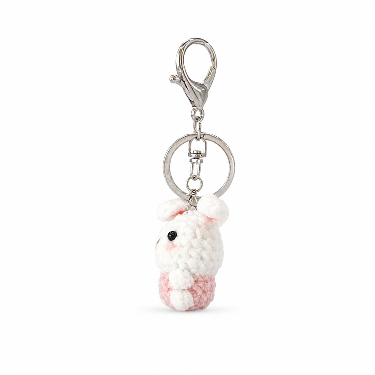 Gummy Bunny Crochet Keychain Bag Charm