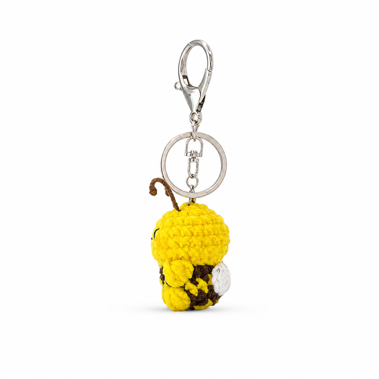 Gummy Bee Crochet Keychain Bag Charm