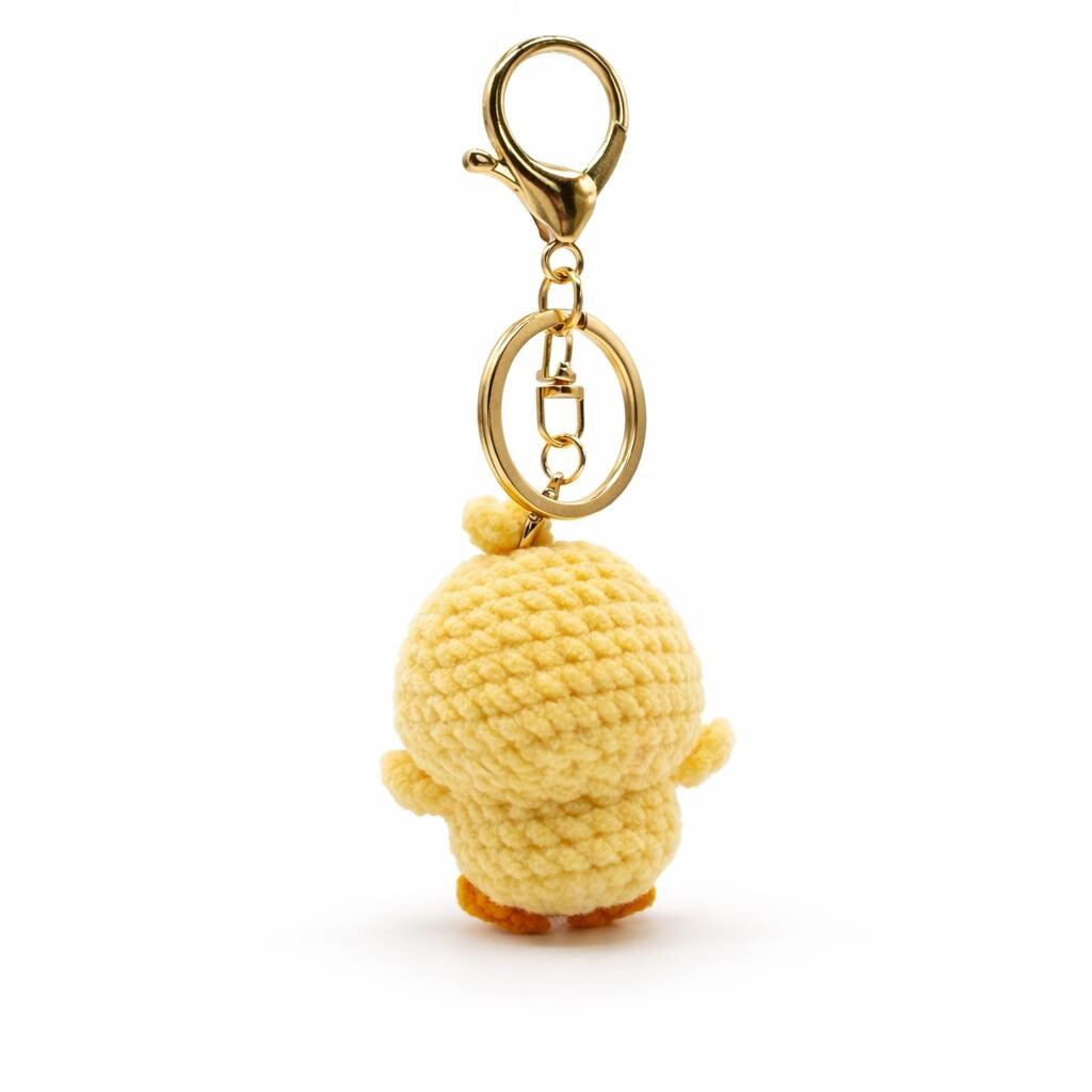 Chick Crochet Keychain Bag Charm