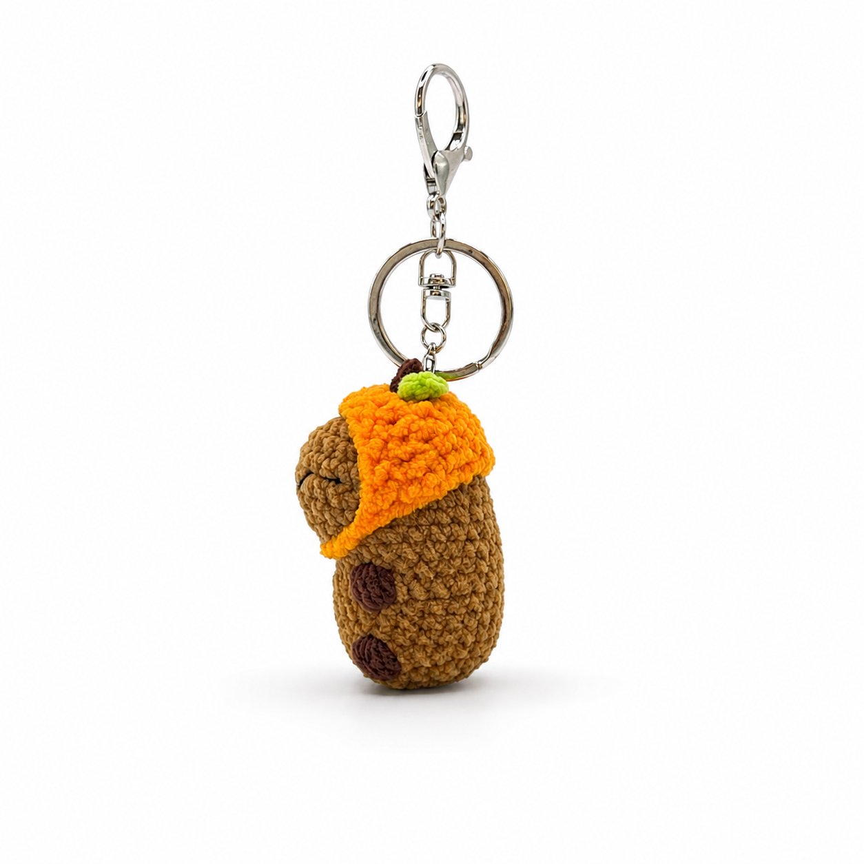 Capybara With Hats Crochet Keychain Bag Charm