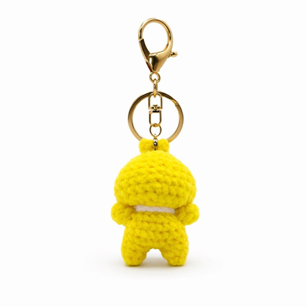 Bib Chick Crochet Keychain Bag Charm