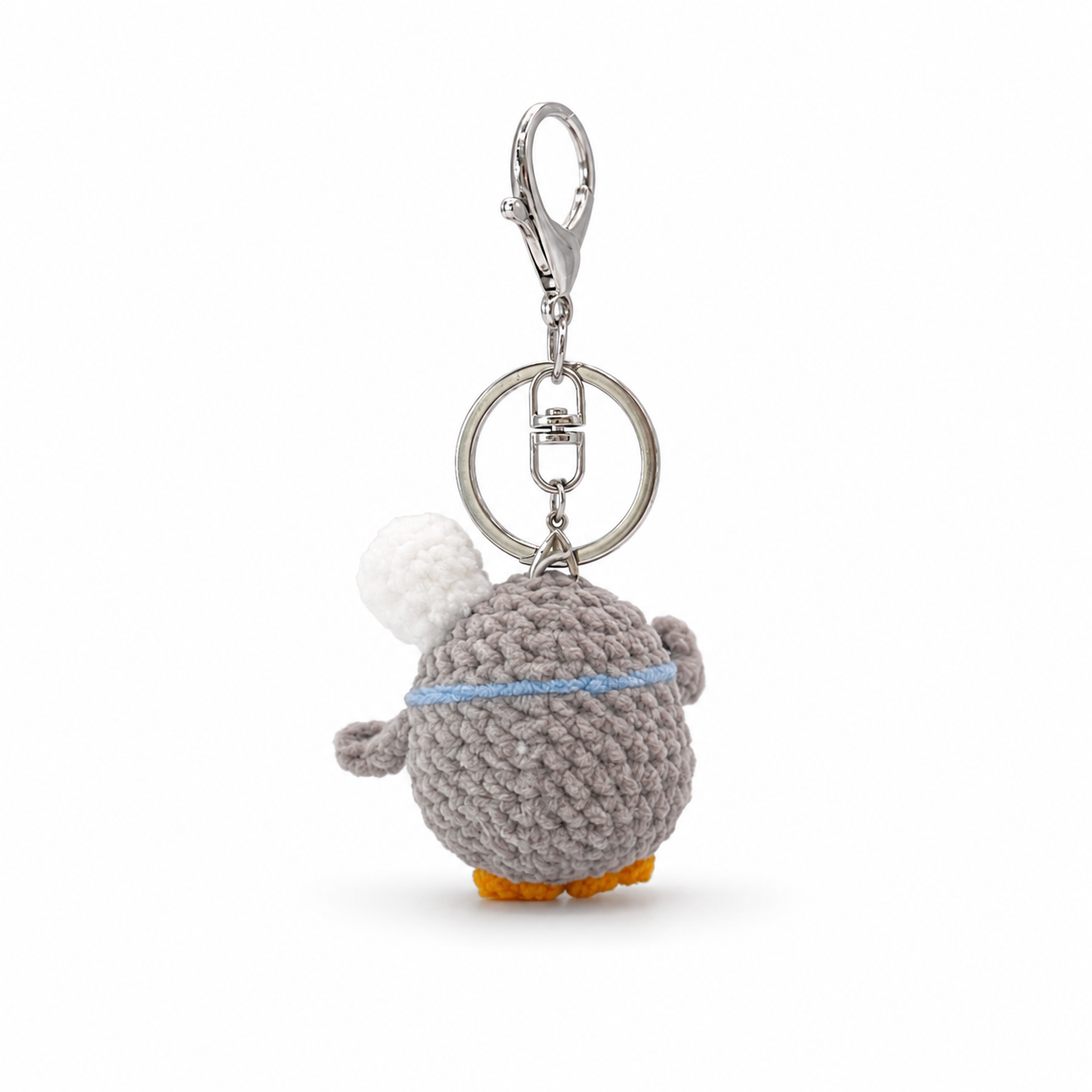 Headphone Penguin Crochet Keychain Bag Charm