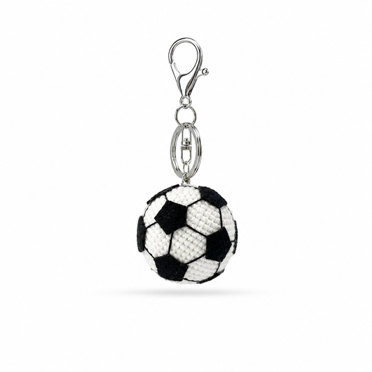 Football Crochet Keychain Bag Charm