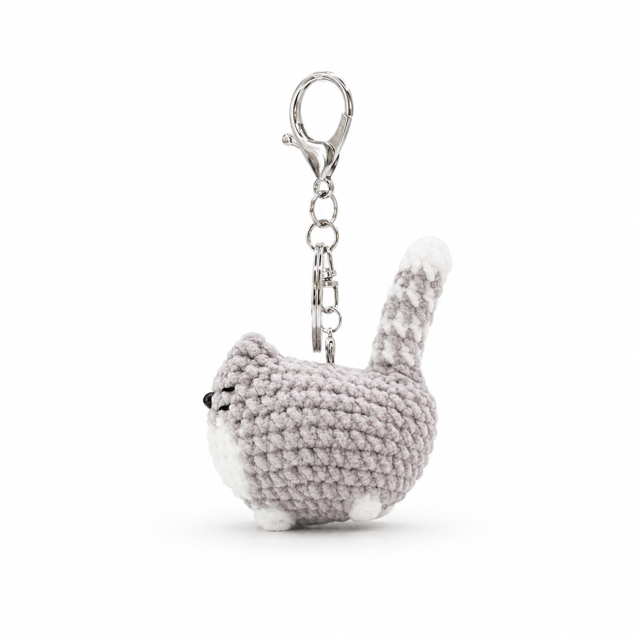 Chubby Cats Crochet Keychain Bag Charm