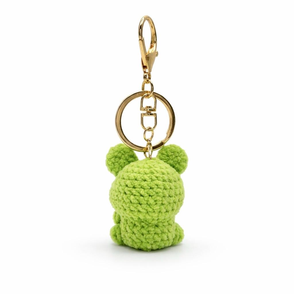 Frog Crochet Keychain Bag Charm