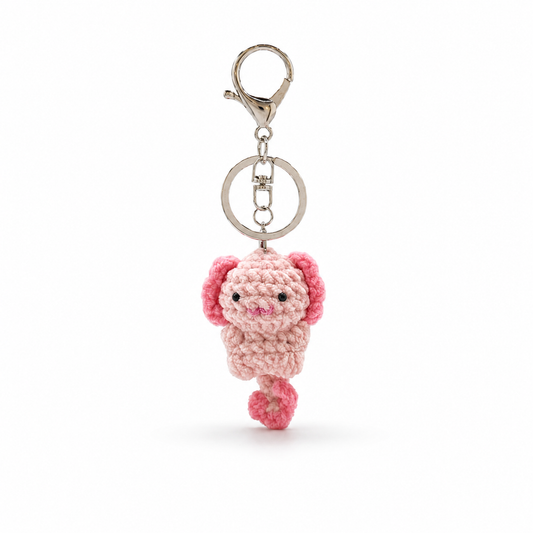 Gummy Axolotol Crochet Keychain Bag Charm