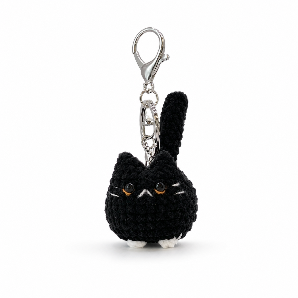 Cat Crochet Keychain Bag Charm