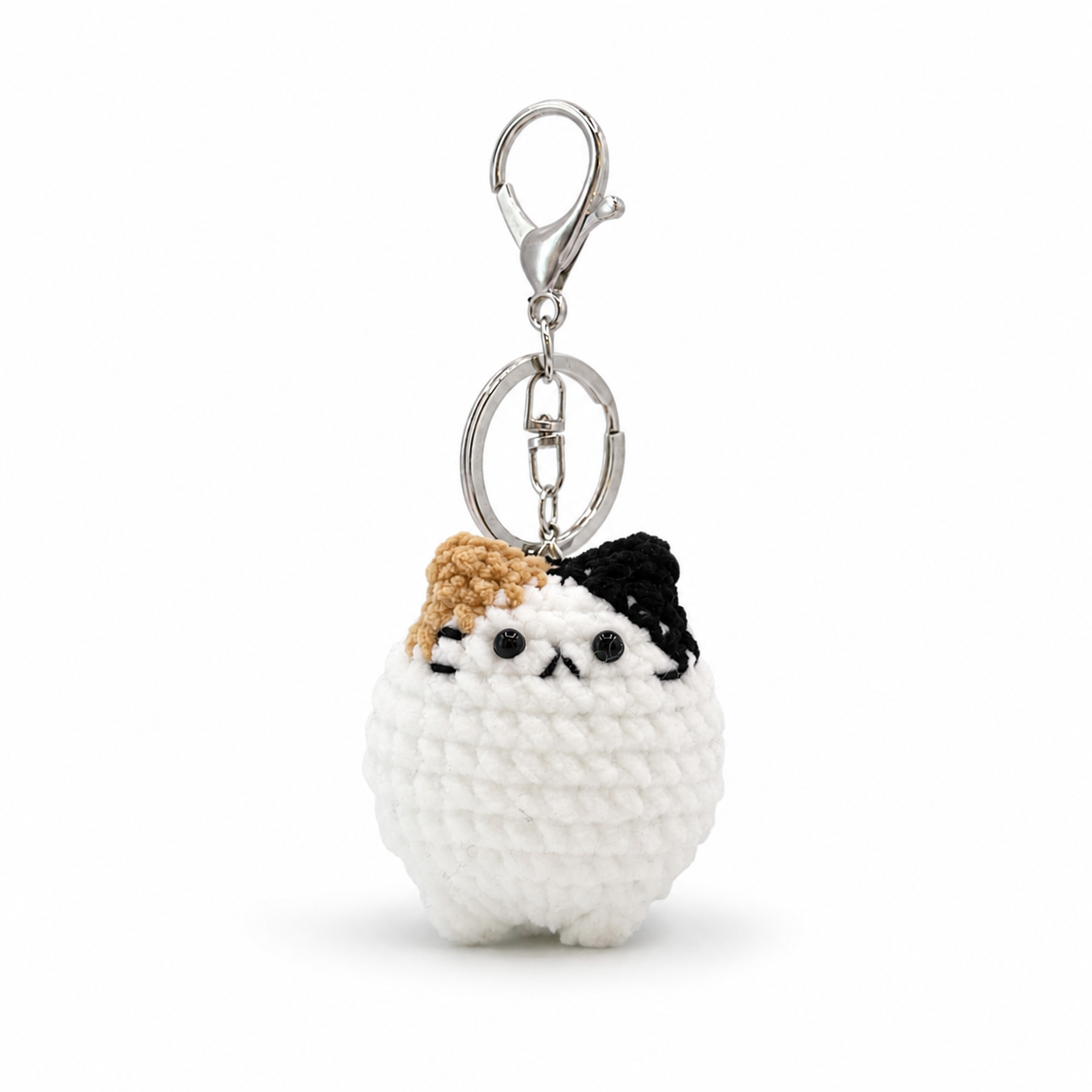 Chubby Cats Crochet Keychain Bag Charm