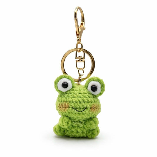 Frog Crochet Keychain Bag Charm