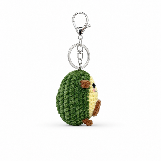 Avacado Crochet Keychain Bag Charm