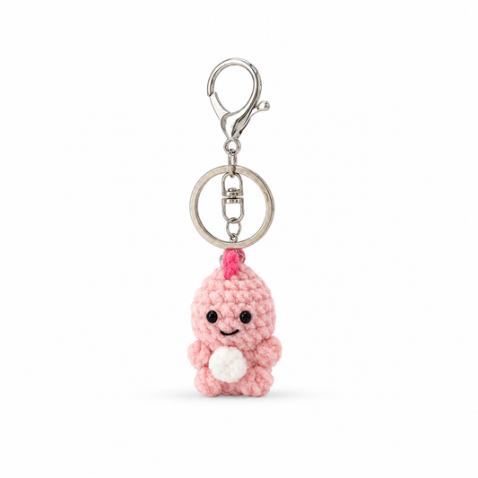 Gummy Dinosaur Crochet Keychain Bag Charm