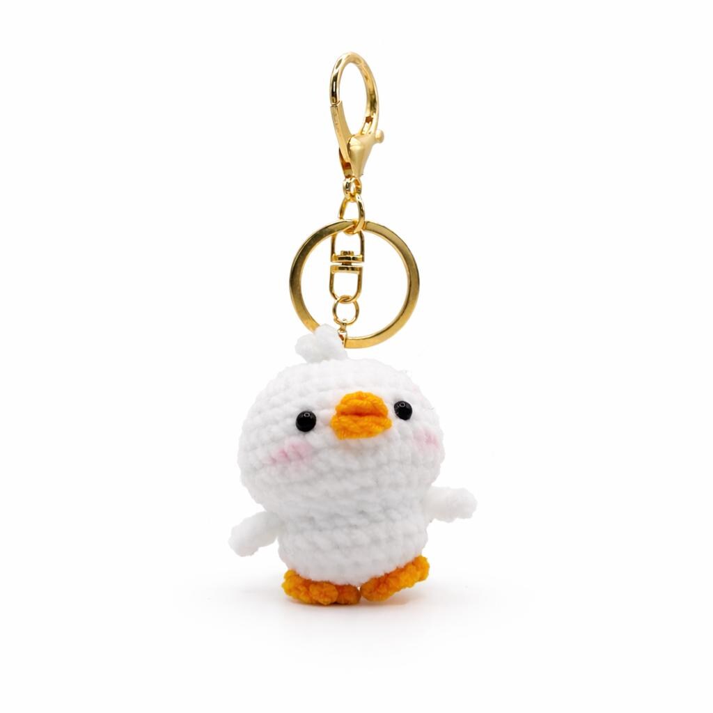 Chick Crochet Keychain Bag Charm