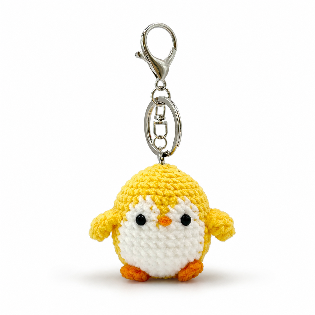 Chubby Penguin Crochet Keychain Bag Charm