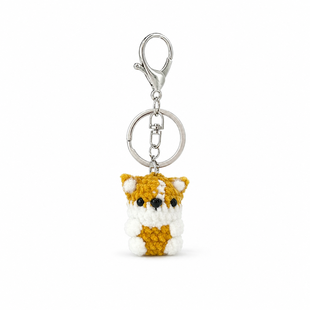 Gummy Dog Shiba Inu Crochet Keychain Bag Charm