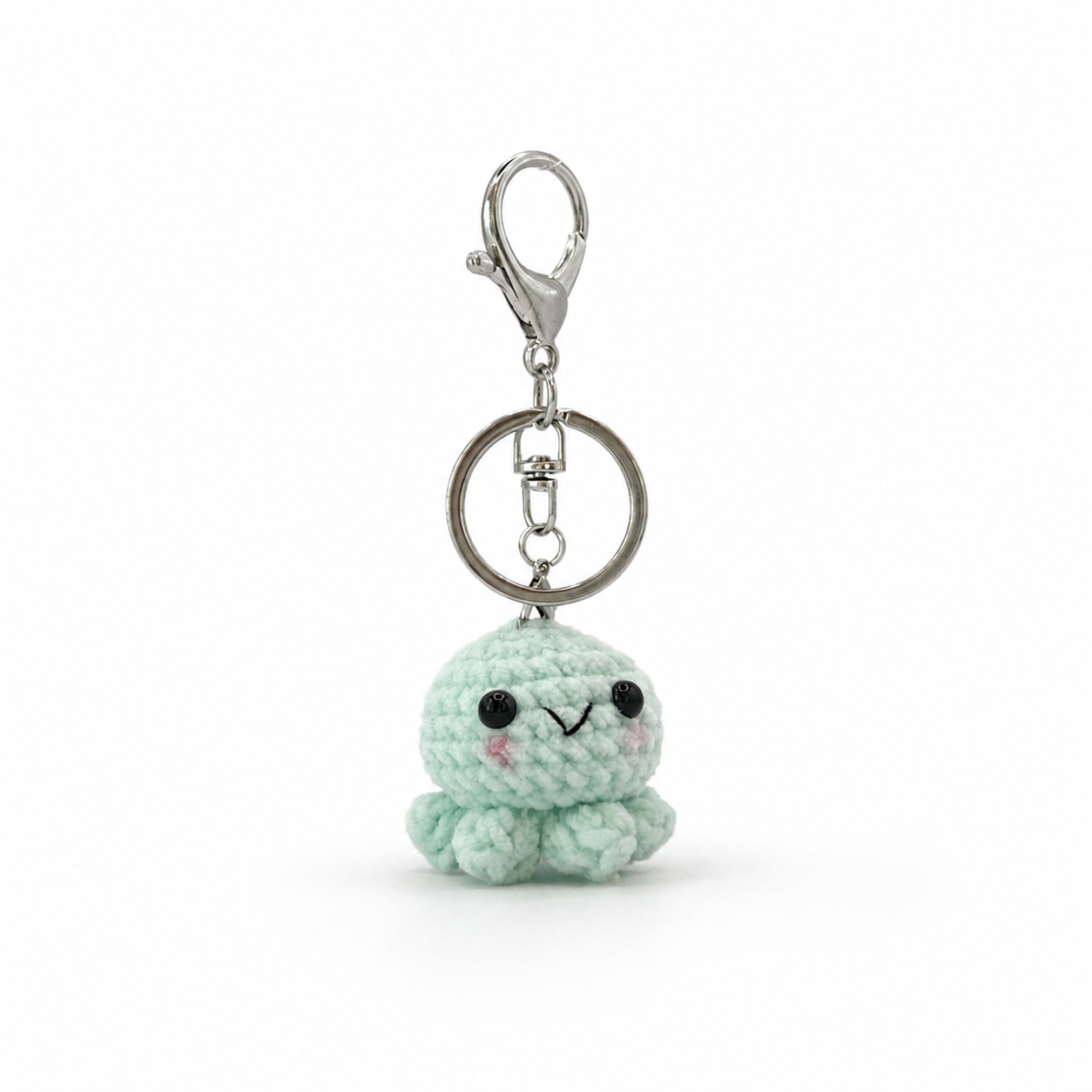 Octopus Crochet Keychain Bag Charm