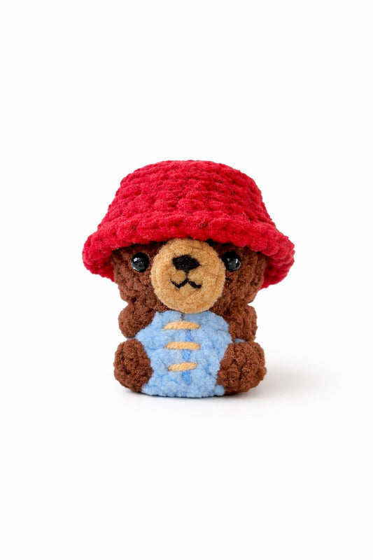 Paddington Bear Crochet Keychain Bag Charm
