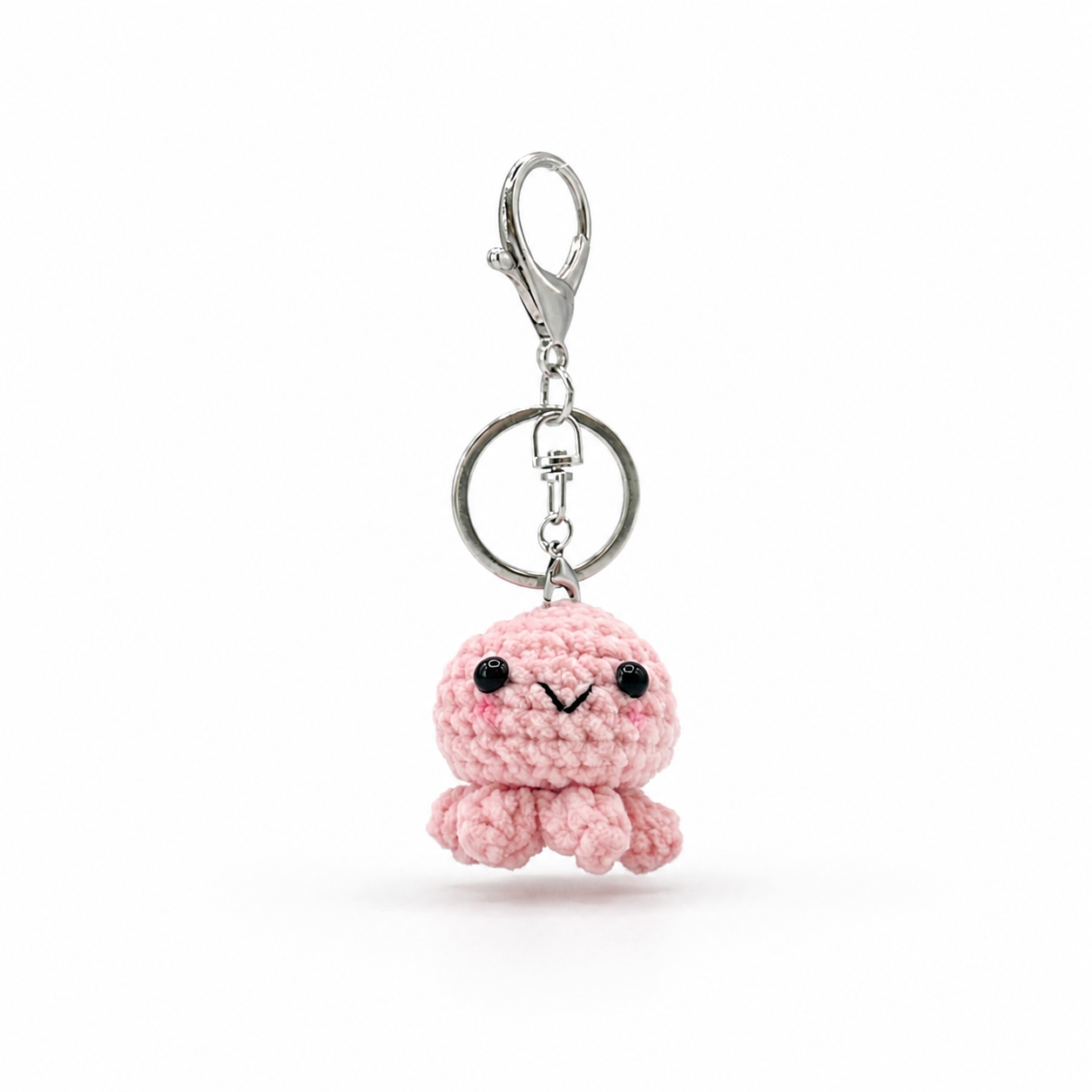 Octopus Crochet Keychain Bag Charm