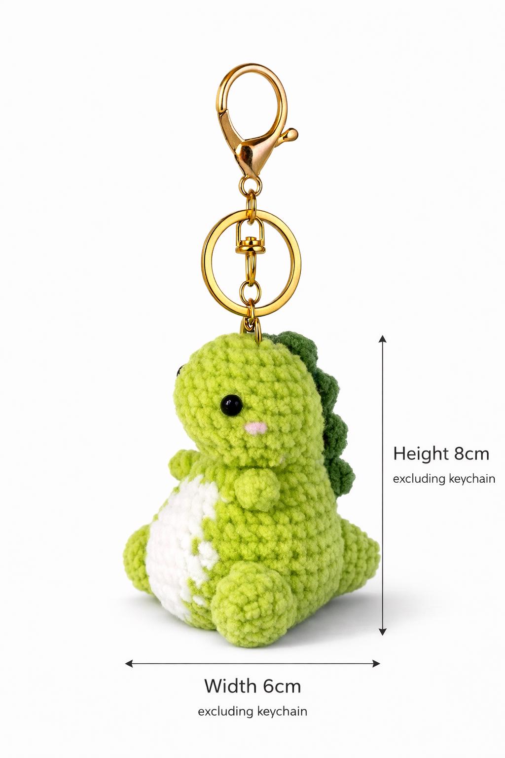 Dinosaur Crochet Bag Charm