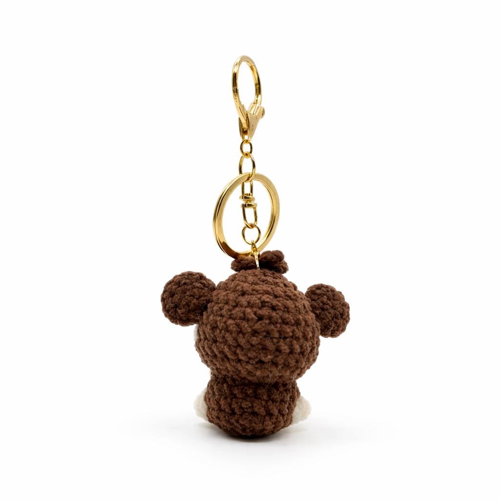 Monkey Crochet Keychain Bag Charm