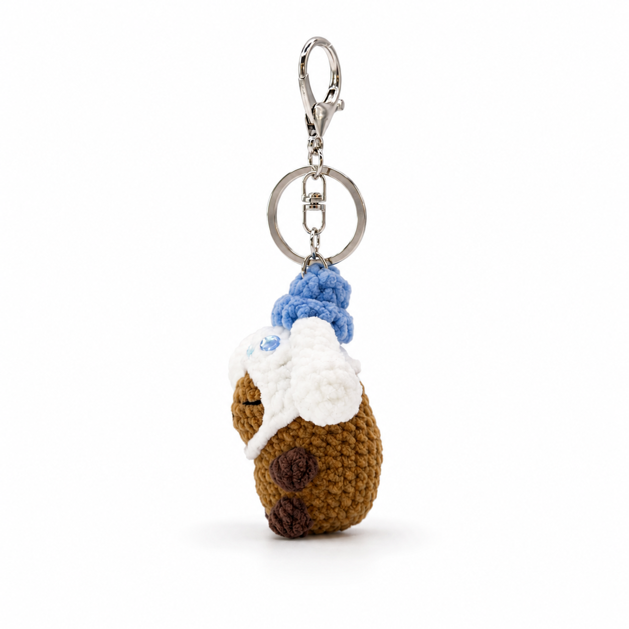 Capybara With Hats Crochet Keychain Bag Charm