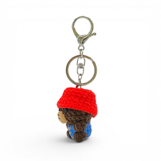 Paddington Bear Crochet Keychain Bag Charm